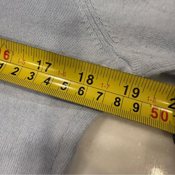 Armani Exchange Women’s Light Blue Cashmere/ Cotton Sweater Sz M EUC - Picture 9 of 12